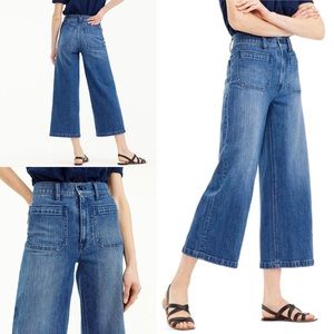 J.Crew/Point Sur wide-leg crop jean